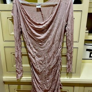 Free People Intimately Ruched Long Sleeved Striped Top